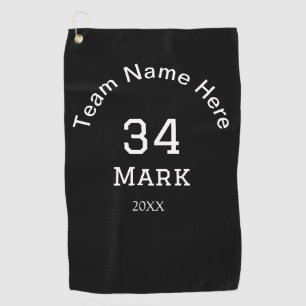 team name add player name date sports men  golf towel
