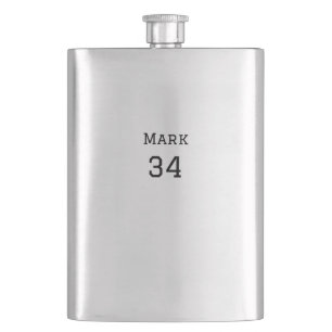 team name add player name date sports men  hip flask