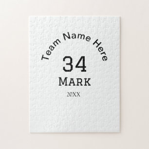 team name add player name date sports men jigsaw puzzle
