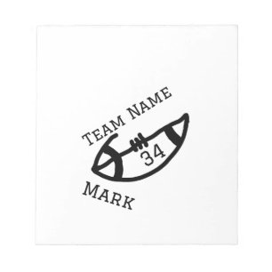 team name add player name date sports men notepad