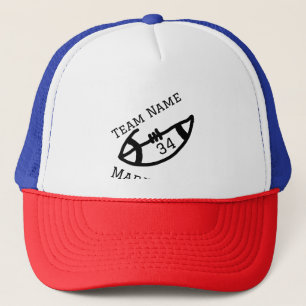 team name add player name date sports men trucker hat