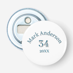 team name add player name date sports men vintage bottle opener