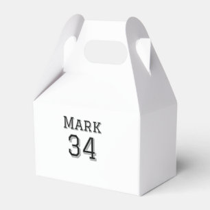 team name add player name date sports men vintage  favour box