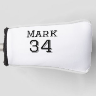 team name add player name date sports men vintage  golf head cover