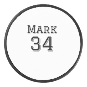 team name add player name date sports men vintage  hockey puck