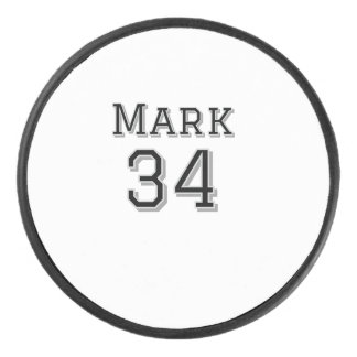 team name add player name date sports men vintage  hockey puck