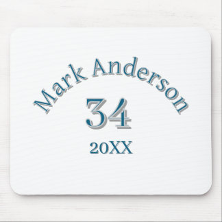 team name add player name date sports men vintage mouse mat