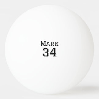 team name add player name date sports men vintage ping pong ball