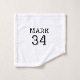 team name add player name date sports men vintage  wash cloth