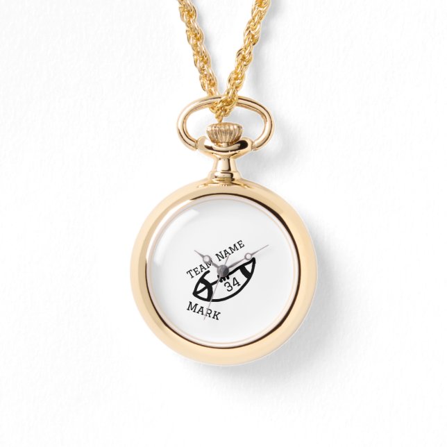 team name add player name date sports men  watch (Front)