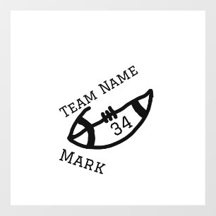 team name add player name date sports men window cling