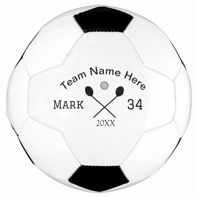 Team name here add name number ball paddle golf  (Front)