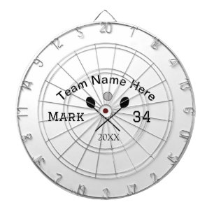 Team name here add name number ball paddle golf  dartboard