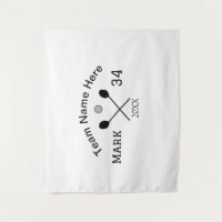 Team name here add name number ball paddle golf 
