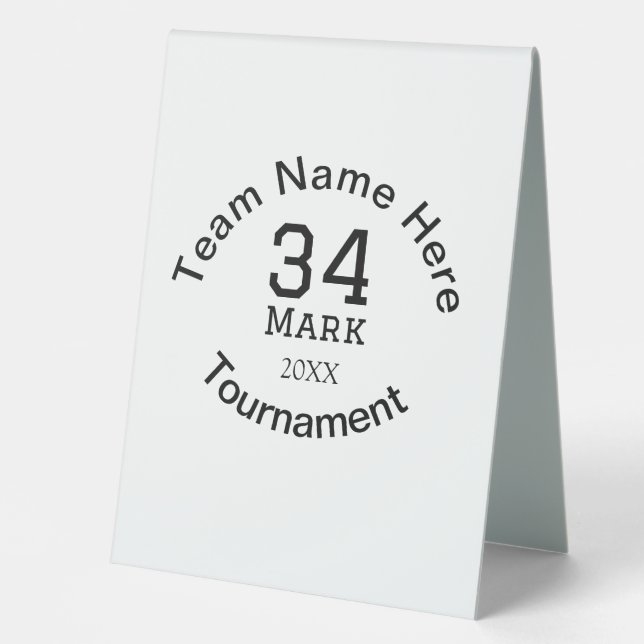 Team name here add name tournament year text (Front)