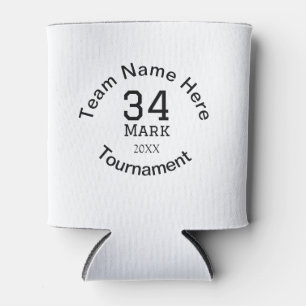 Team name here add name tournament year text can cooler