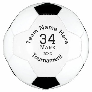 Team name here add name tournament year text football