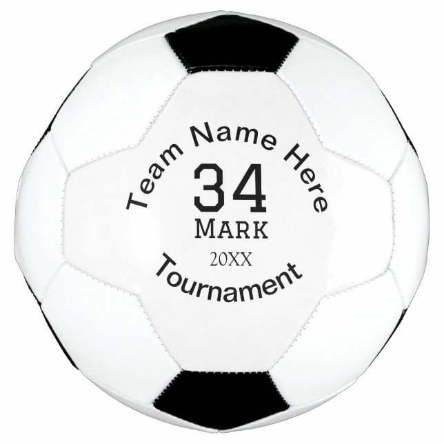 Team name here add name tournament year text football (Front)