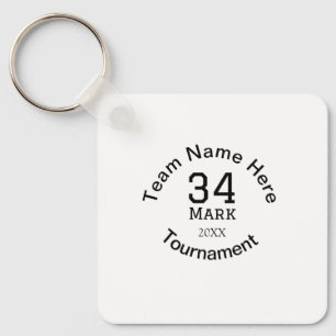 Team name here add name tournament year text key ring