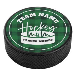 Team Name Hockey Mum Custom Hockey Puck
