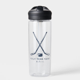 Team Name Ice Hockey Giveaway Personalised Water Bottle