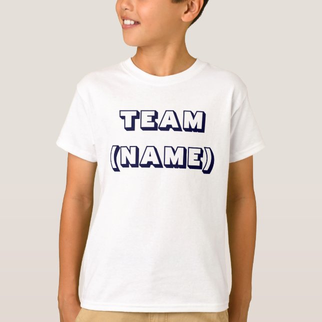 TEAM (NAME) Kids T-shirt (Front)