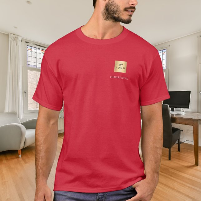 Team name logo business red T-Shirt (Creator Uploaded)