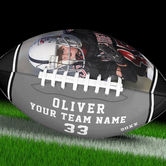 Team Name Player Number Grey Black Stripe Photo American Football (Creator Uploaded)