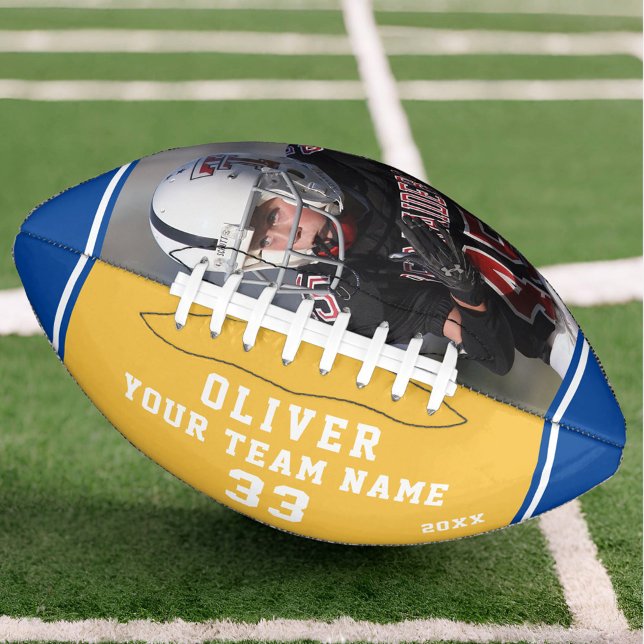 Team Name Player Number Yellow Blue Stripe Photo American Football (Creator Uploaded)