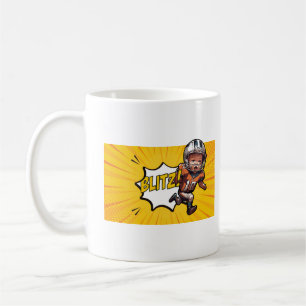 [Team Name]'s Gridiron Blitzkrieg #28 Customizable Coffee Mug