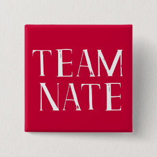 Team Nate 15 Cm Square Badge