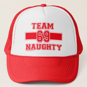 TEAM NAUGHTY Christmas Shirt Trucker Hat