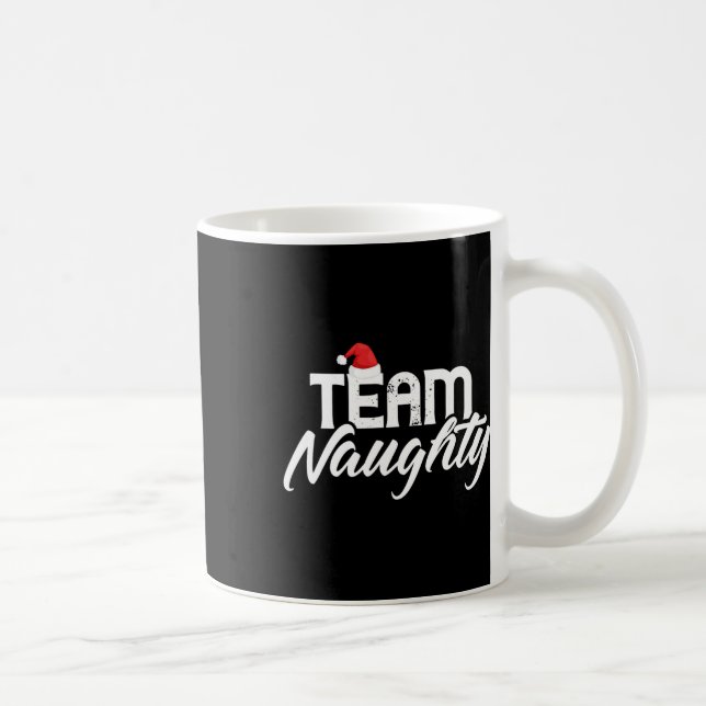 Team Naughty Funny Couple Matching Outfit Team Nic Coffee Mug (Right)