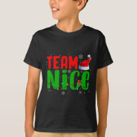 Team Naughty Nice Santa Hat Funny Christmas Matchi