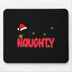 Team Naughty Shirt Funny Matching Christmas Family Mouse Mat