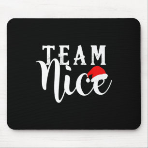 Team Naughty - Team Nice Funny Christmas Couple Ma Mouse Mat