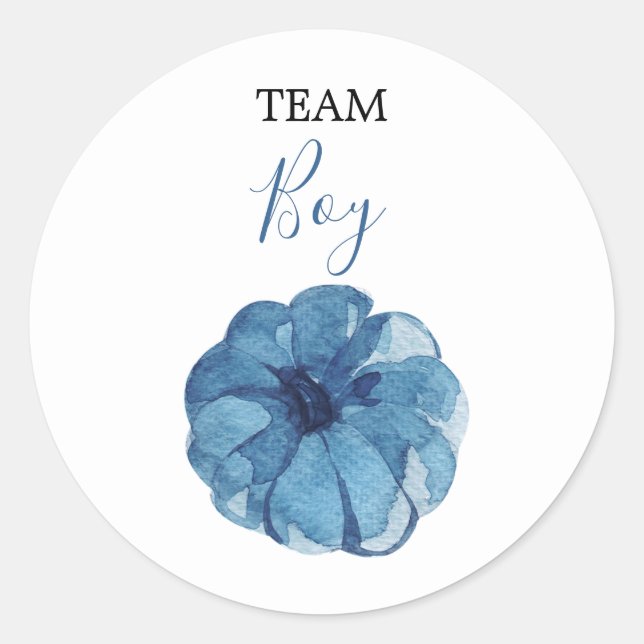 TEAM Navy Gender Reveal Baby Shower Game Labels (Front)