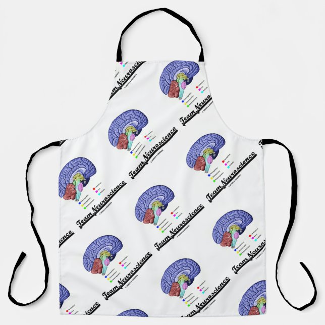Team Neuroscience Brain Anatomy Attitude Apron (Front)