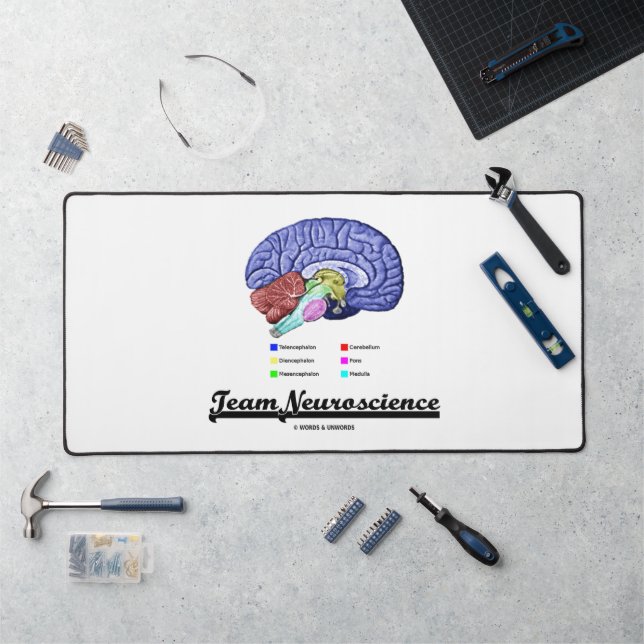 Team Neuroscience Brain Anatomy Attitude Desk Mat (Workstation)