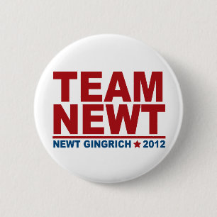 Team Newt Gingrich 2012 6 Cm Round Badge