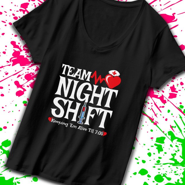 Team Night Shift - Night Shift Nurse T-Shirt (Creator Uploaded)