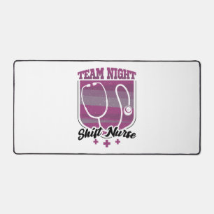 Team Night Shift Nurse Desk Mat