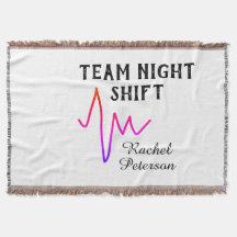 Team night shift nurse doctor medical name heart l