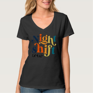 Team Night Shift Nurse Icu Nurse Team Critical Car T-Shirt