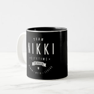 Team Nikki Two-Tone Coffee Mug