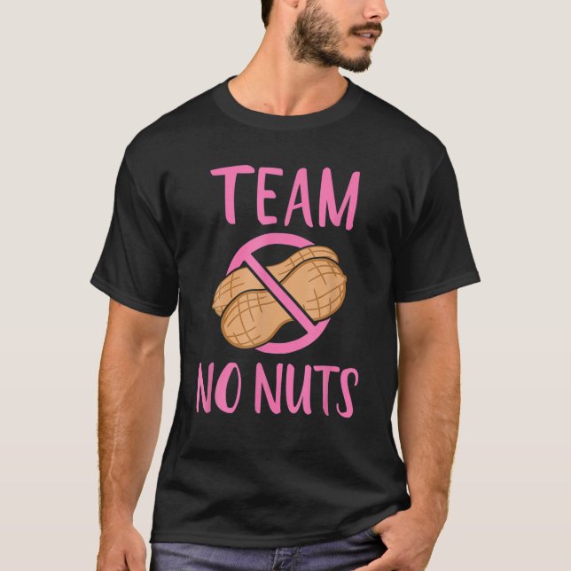 Team No Nuts Gender Reveal Pregnancy Announcement T-Shirt (Front)