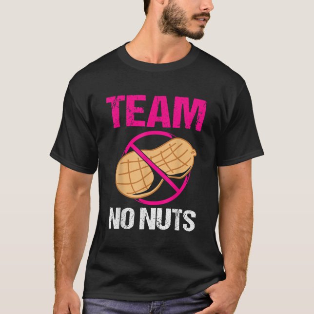 Team No Nuts Gender Reveal T-Shirt (Front)