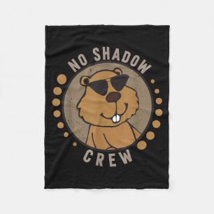 Team No Shadow Crew Groundhog Day  Fleece Blanket