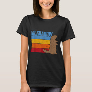 Team No Shadow Groundhog - Vintage Retro Groundhog T-Shirt