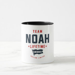 Team Noah Lifetime Member Funny Name Noah Mug